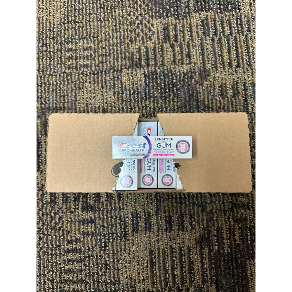 BRAND NEW LARGE BOX OF CREST SENSITIVE & GUM TOOTHPASTE